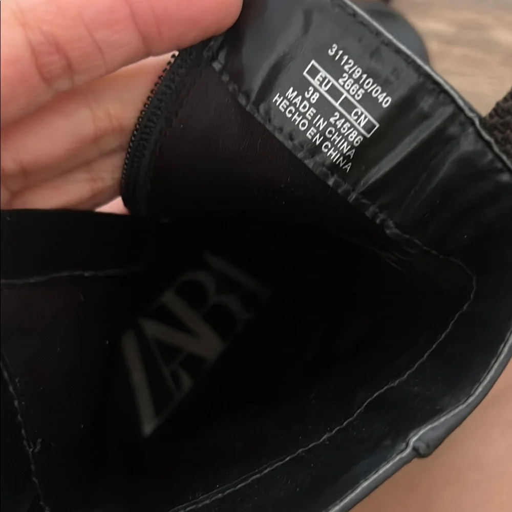 Zara Black Heeled Boots - Picture 5 of 5